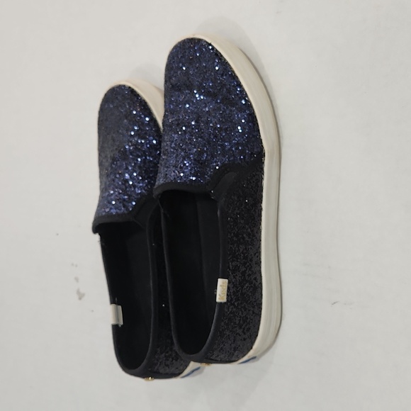 Keds Shoes - Keds x Kate Spade New York Double Decker Glitter Navy/Black Glitter Size 8